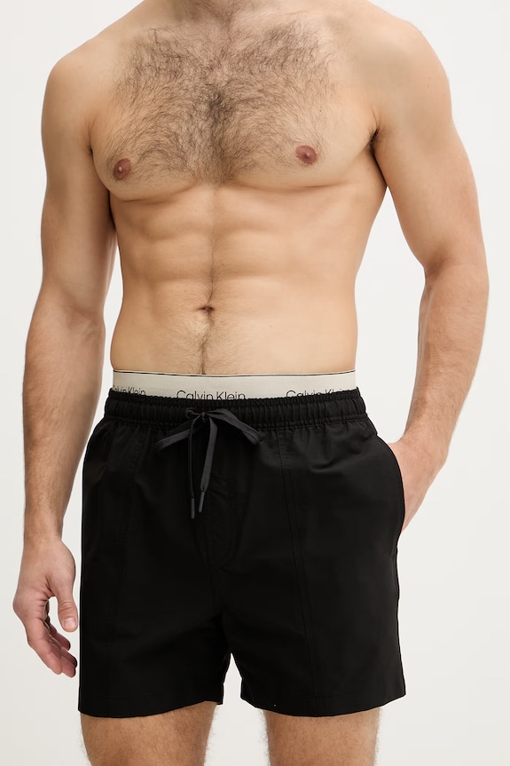 Calvin Klein plavecké šortky pánske LV00N61017 čierna SS26