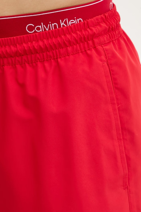 Calvin Klein plavecké šortky pánske červená LV00N61023