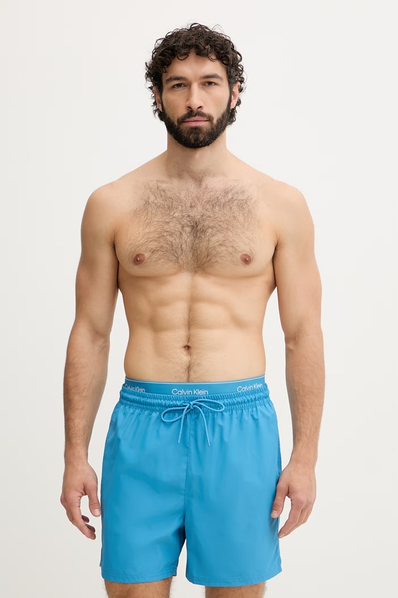 Calvin Klein plavecké šortky pánske modrá LV00N61023