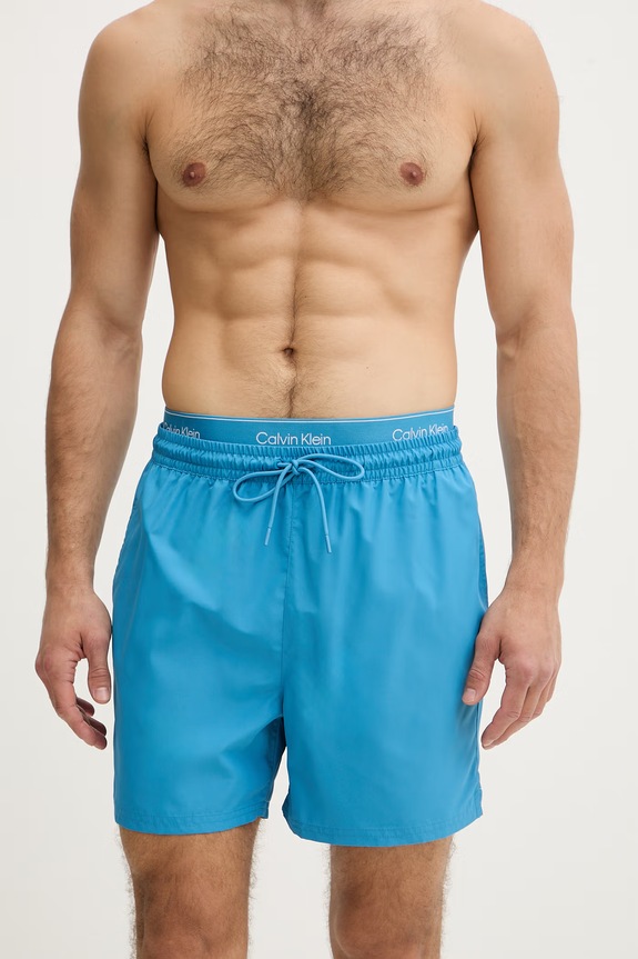 Calvin Klein plavecké šortky pánske LV00N61023 modrá SS26