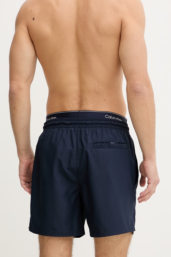 Oblečenie Calvin Klein plavecké šortky pánske LV00N61023 tmavomodrá