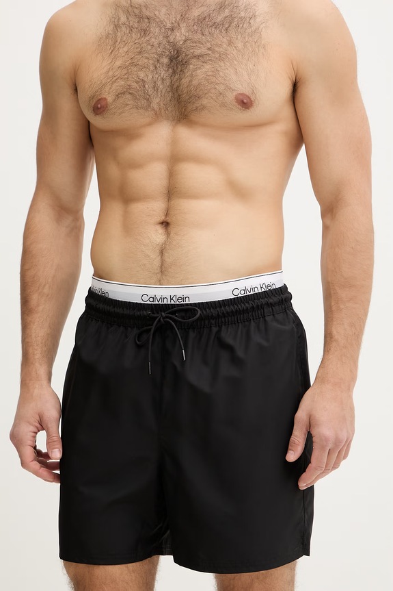 Calvin Klein plavecké šortky pánske LV00N61023 čierna SS26