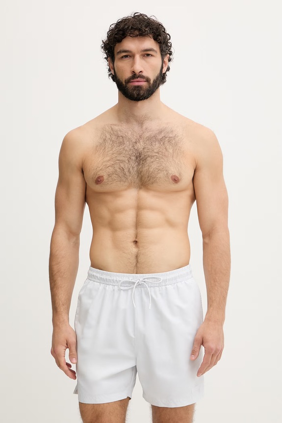 Calvin Klein pantaloni scurți de baie bărbați gri LV00N61027
