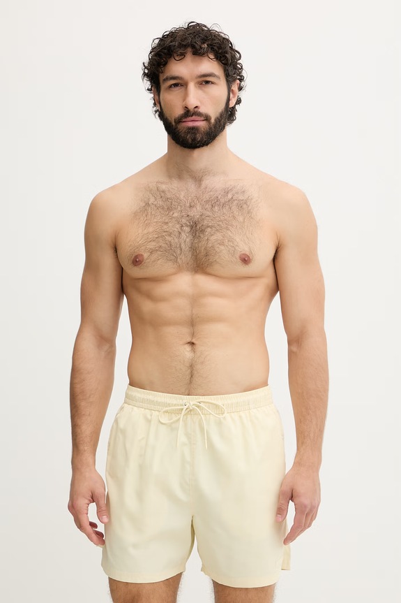 Calvin Klein pantaloni scurți de baie bărbați galben LV00N61027