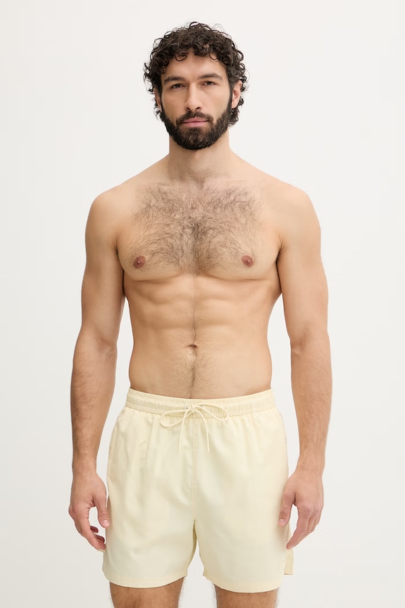 Calvin Klein pantaloni scurți de baie bărbați galben LV00N61027