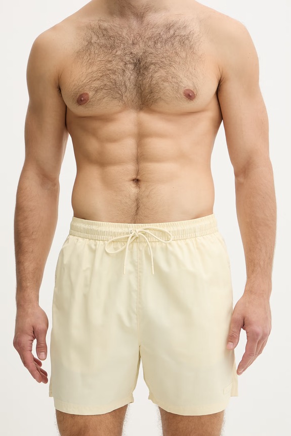 Calvin Klein pantaloni scurți de baie bărbați LV00N61027 galben SS26