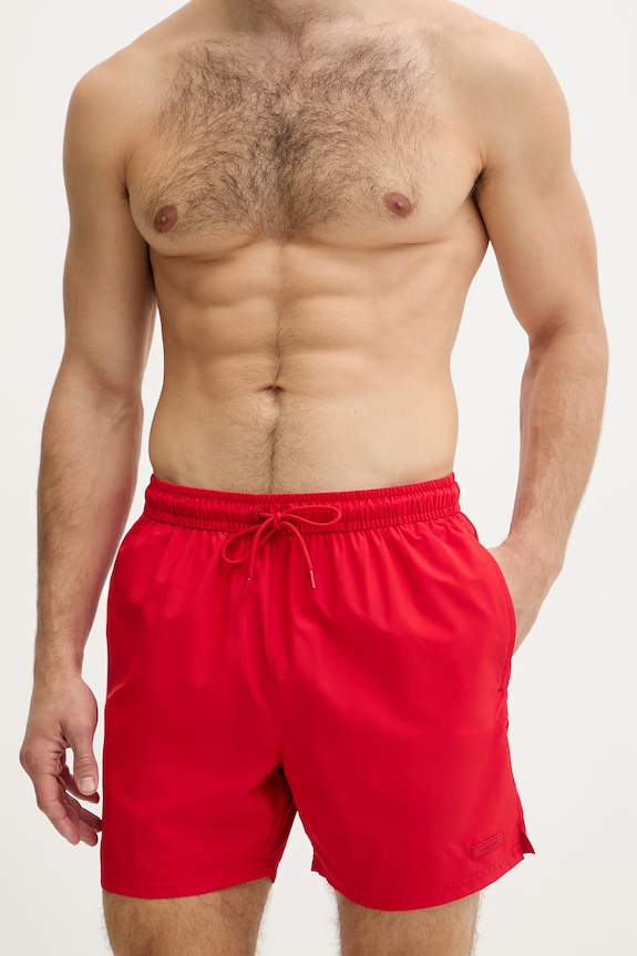 Calvin Klein pantaloni scurți de baie bărbați LV00N61027 rosu SS26