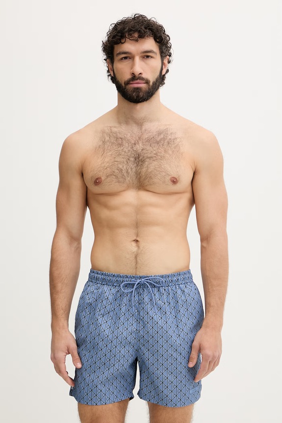 Calvin Klein plavecké šortky pánske modrá LV00N61027