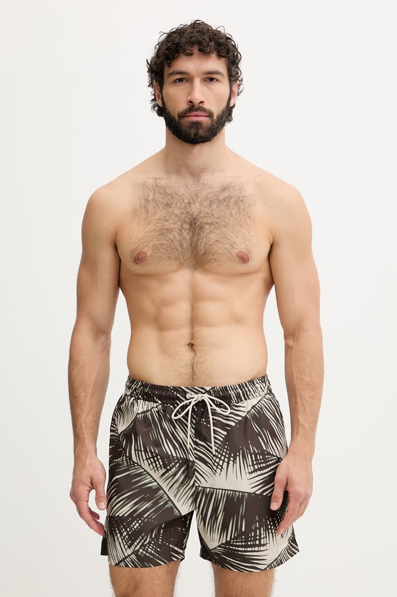 Calvin Klein pantaloni scurți de baie bărbați maro LV00N61027
