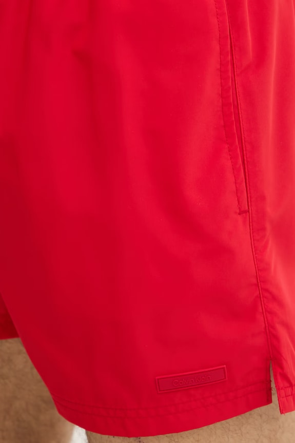 Calvin Klein plavecké šortky pánske červená LV00N61028
