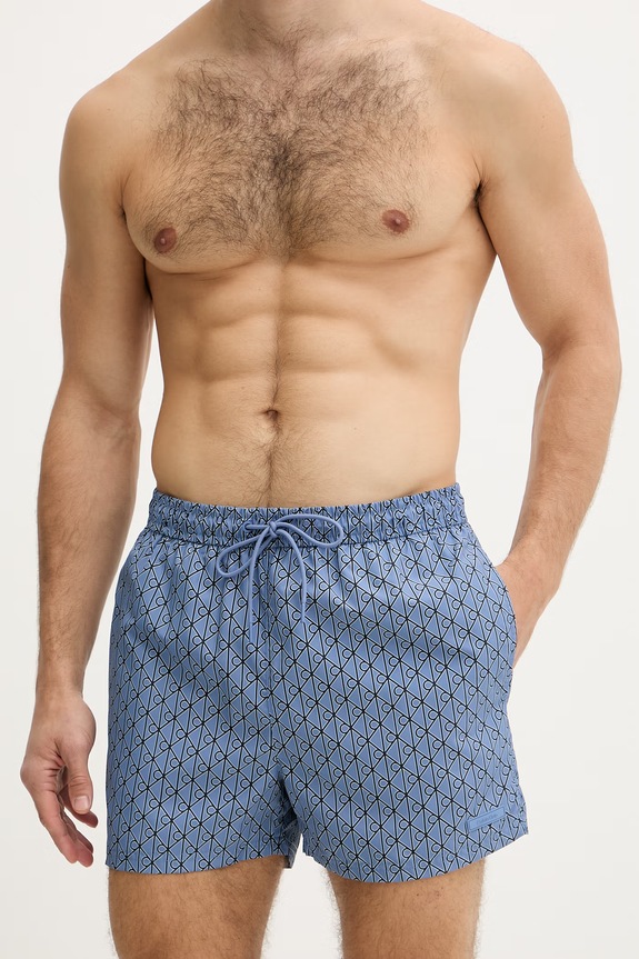 Calvin Klein plavecké šortky pánske LV00N61028 modrá SS26