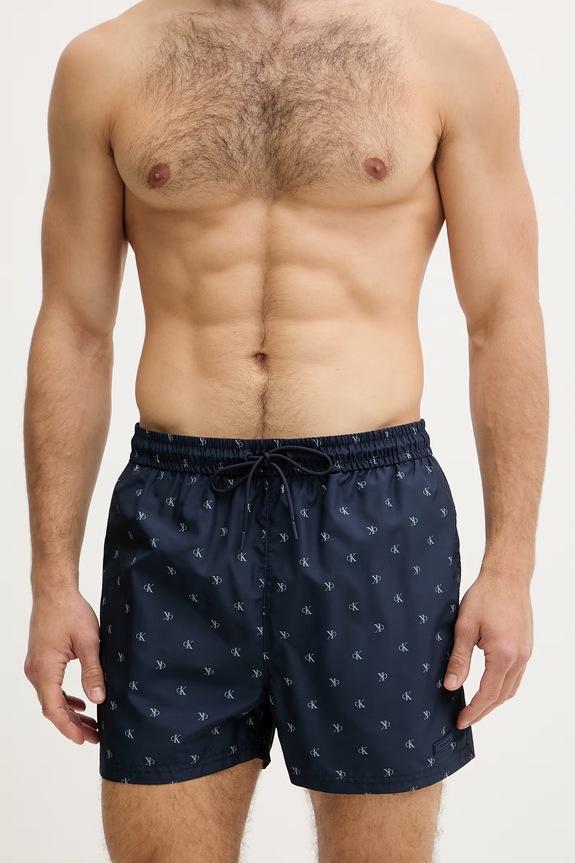 Calvin Klein plavecké šortky pánske LV00N61028 tmavomodrá SS26