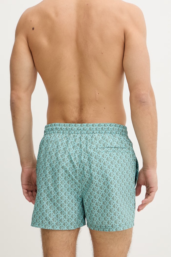 Oblečenie Calvin Klein plavecké šortky pánske LV00N61028 zelená