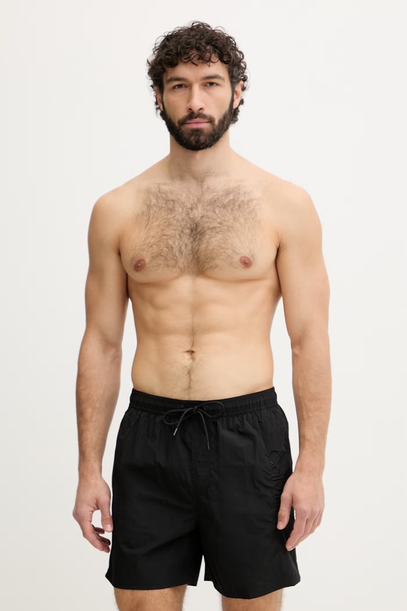 Calvin Klein plavecké šortky pánske čierna LV00N61029