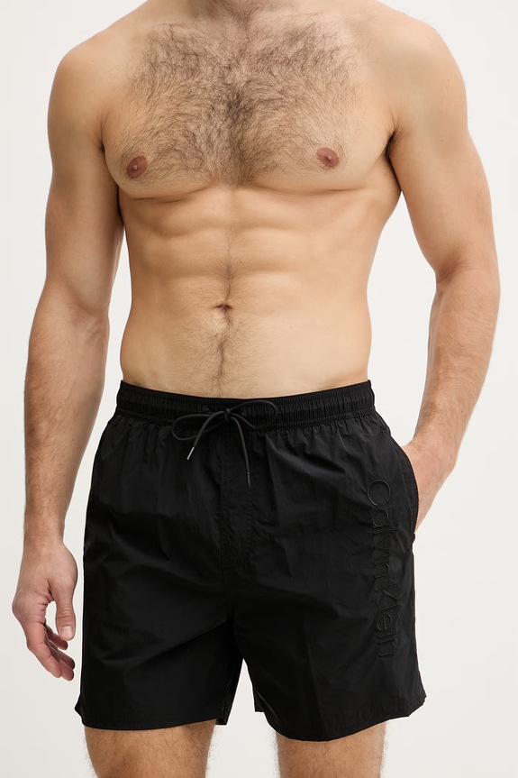 Calvin Klein plavecké šortky pánske LV00N61029 čierna SS26