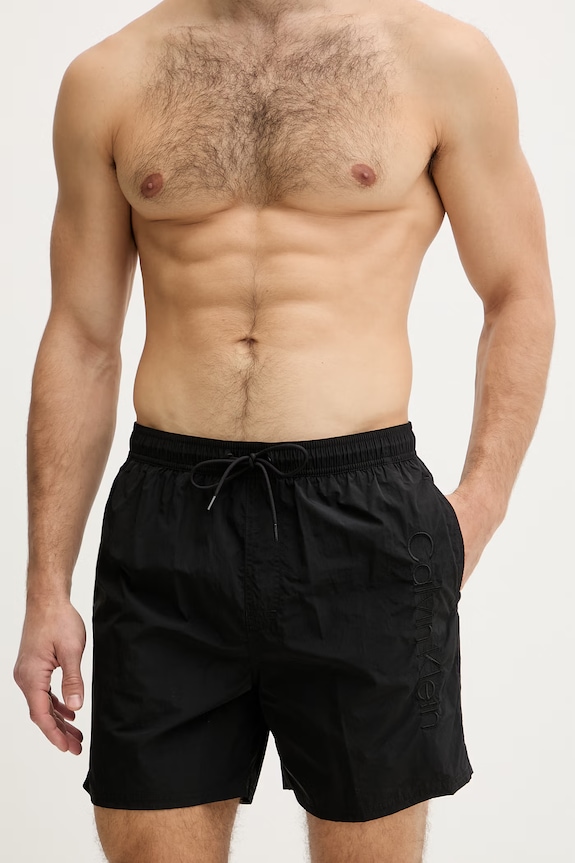 Calvin Klein plavecké šortky pánske LV00N61029 čierna SS26