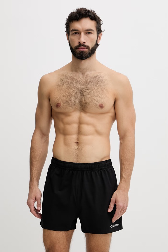 Calvin Klein plavecké šortky pánske čierna LV00N61034