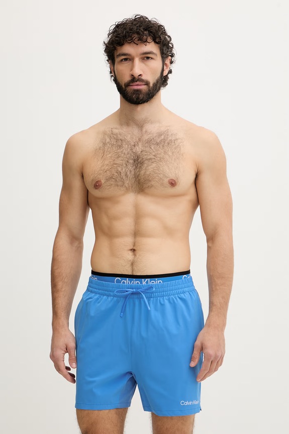 Calvin Klein plavecké šortky pánske modrá LV00N61036