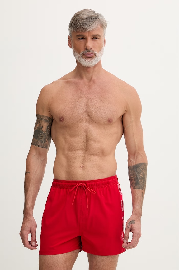 Calvin Klein pantaloni scurți de baie bărbați rosu LV00N61039