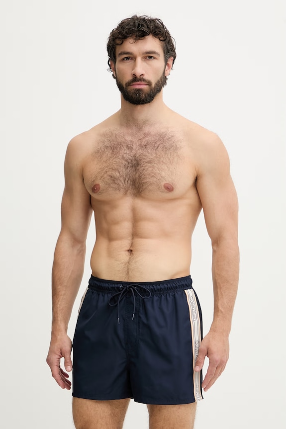 Calvin Klein σορτς μαγιό ανδρικά σκούρο μπλε LV00N61043