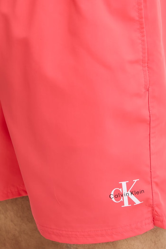 Calvin Klein plavecké šortky pánske červená LV00N61045