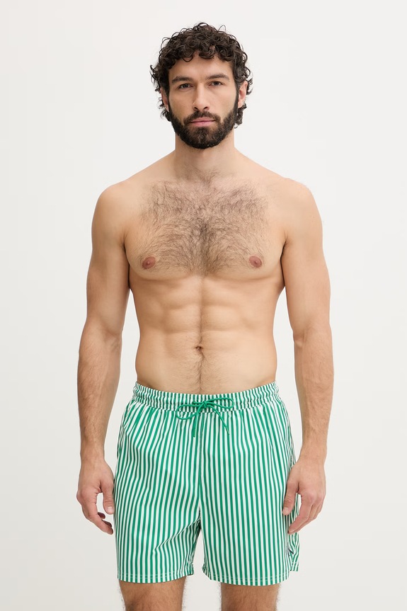 Calvin Klein plavecké šortky pánske zelená LV00N61045