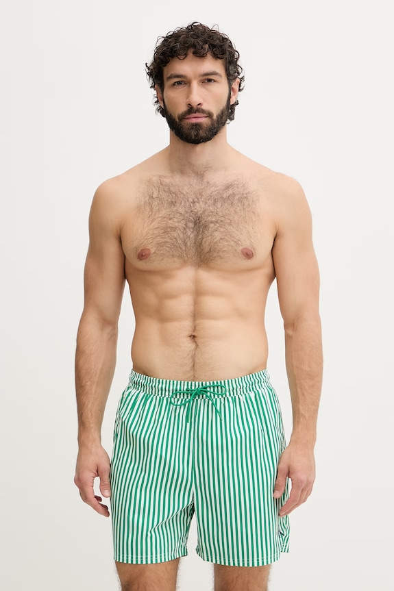 Calvin Klein plavecké šortky pánske zelená LV00N61045