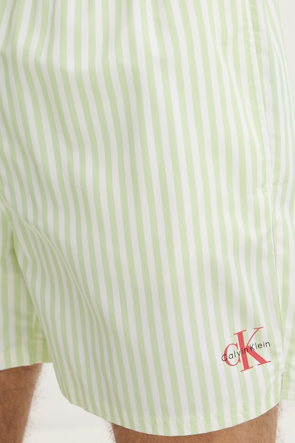 Calvin Klein plavecké šortky pánske zelená LV00N61045