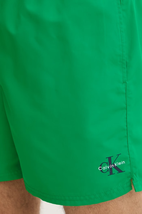 Calvin Klein plavecké šortky pánske zelená LV00N61045