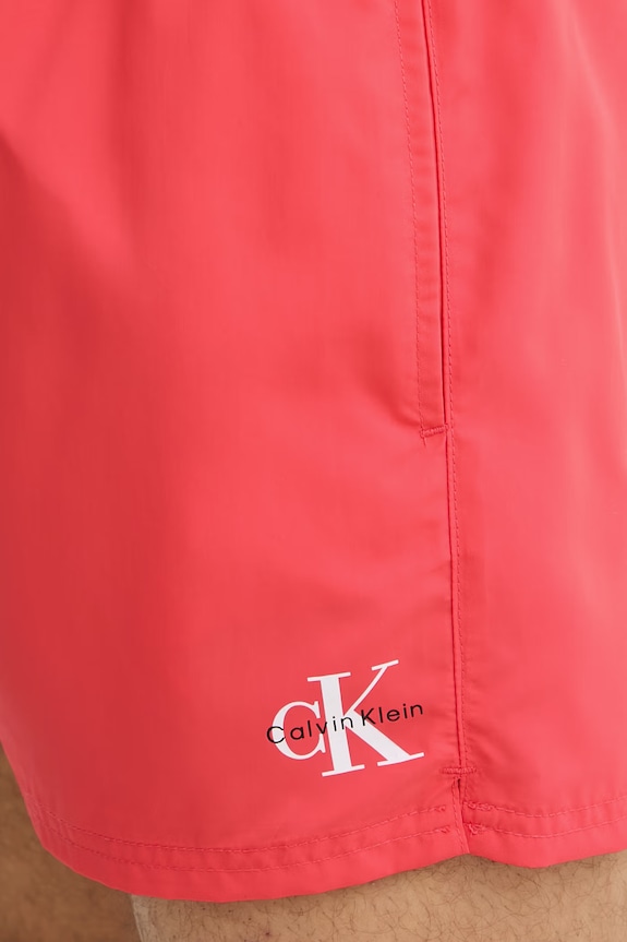 Calvin Klein plavecké šortky pánske červená LV00N61046