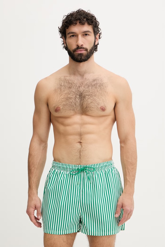 Calvin Klein plavecké šortky pánske zelená LV00N61046