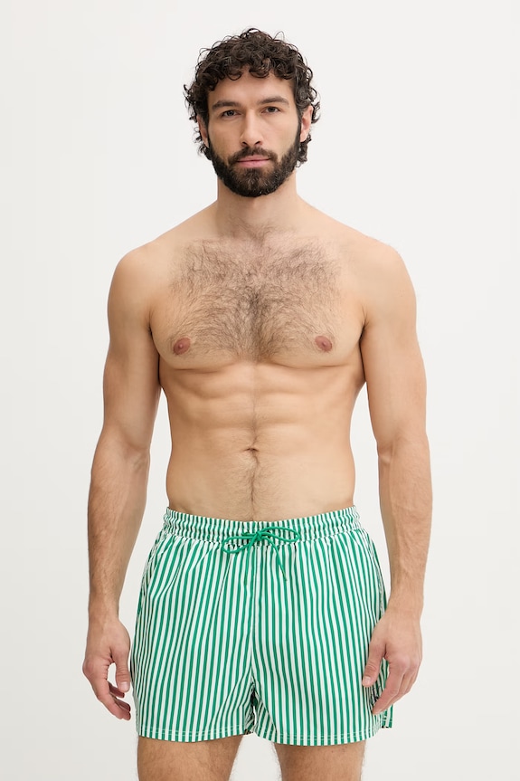 Calvin Klein plavecké šortky pánske zelená LV00N61046