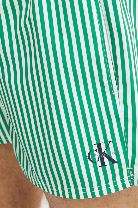 Calvin Klein plavecké šortky pánske zelená LV00N61046