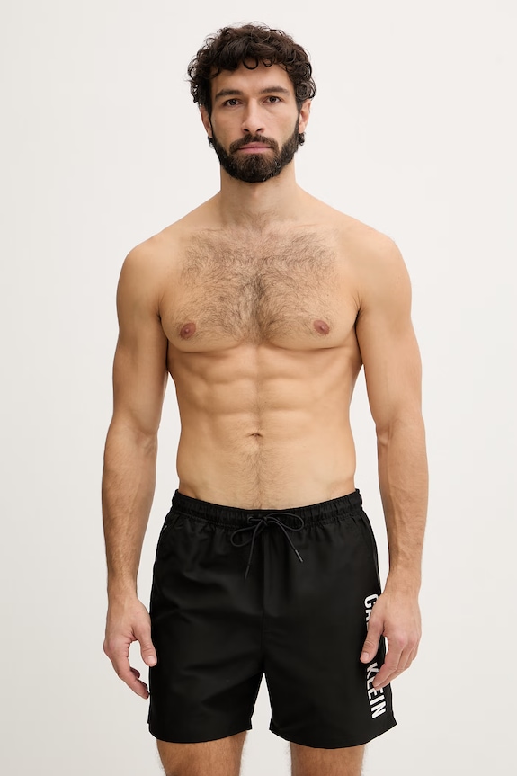Calvin Klein plavecké šortky pánske čierna LV00N61047