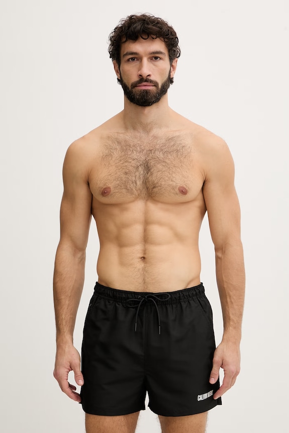 Calvin Klein plavecké šortky pánske čierna LV00N61048