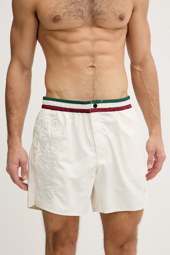 Aeronautica Militare pantaloni scurți de baie bărbați BW0233UCT02967 bej SS26