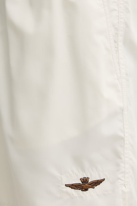 Aeronautica Militare pantaloni scurți de baie bărbați bej BW0233UCT02967