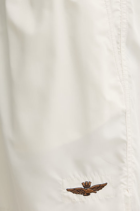 Aeronautica Militare pantaloni scurți de baie bărbați bej BW0233UCT02967
