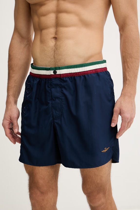 Aeronautica Militare pantaloni scurți de baie bărbați BW0233UCT02967 bleumarin SS26