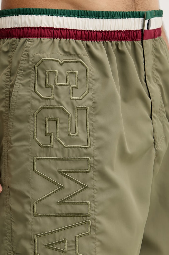 Aeronautica Militare pantaloni scurți de baie bărbați verde BW0233UCT02967
