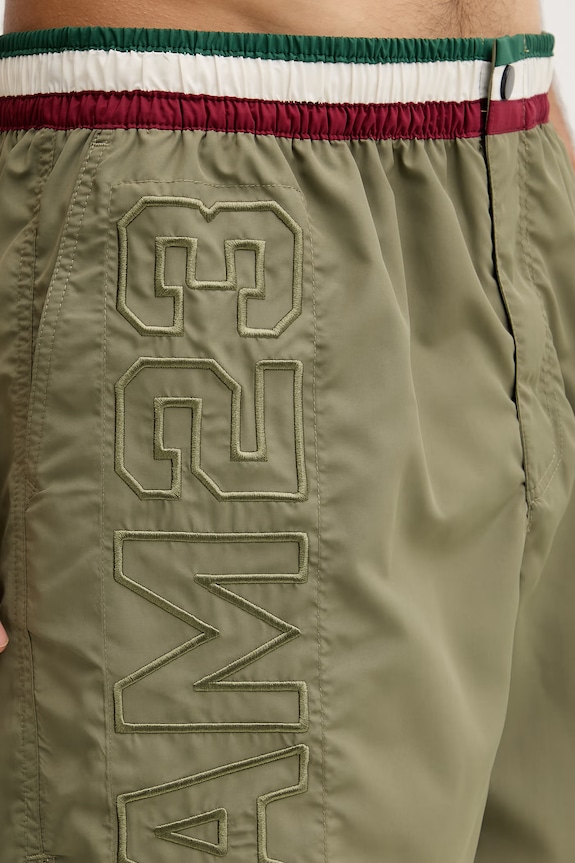 Aeronautica Militare pantaloni scurți de baie bărbați verde BW0233UCT02967