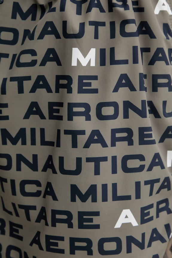 Aeronautica Militare șort de baie pentru bărbați verde BW0237UCT04318