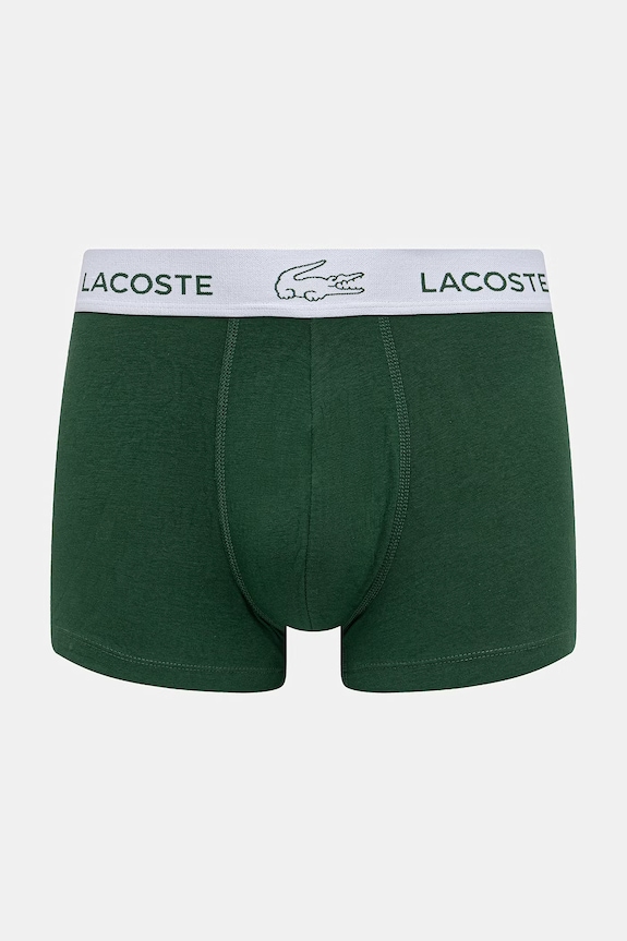Lacoste боксеры для мужчин из хлопка с эластаном 3 шт. 5H3583 зелёный SS26