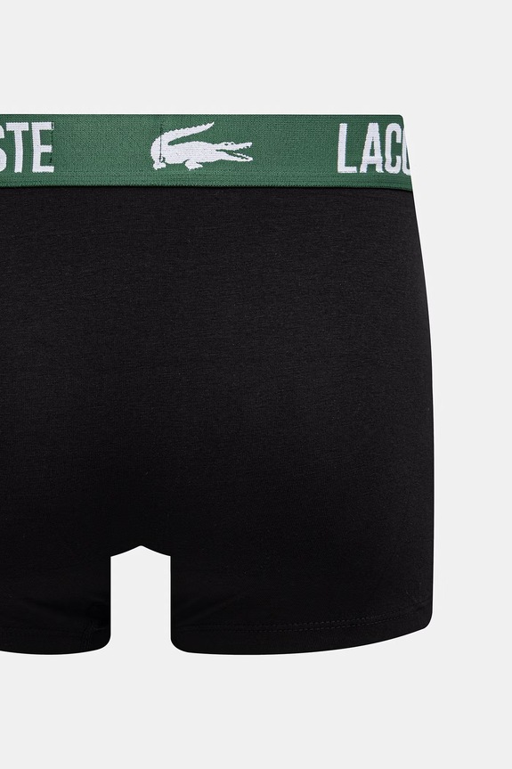 Lacoste bokserki dopasowane męskie bawełniane z elastanem 5-pack 5H9305 czarny