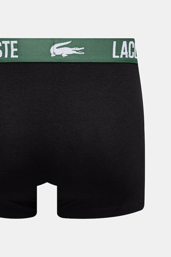 Lacoste bokserki dopasowane męskie bawełniane z elastanem 5-pack 5H9305 czarny