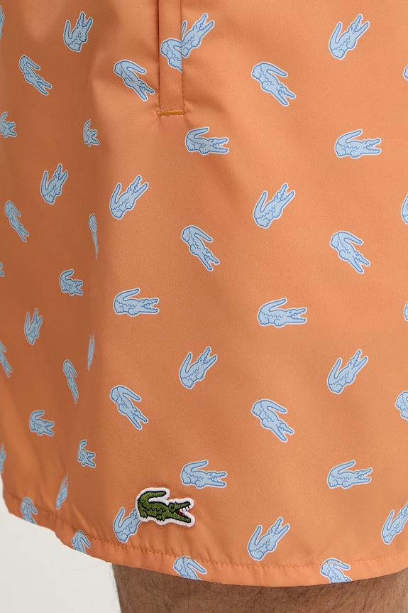 Lacoste pantaloni scurți de baie pentru bărbați portocaliu MH1851
