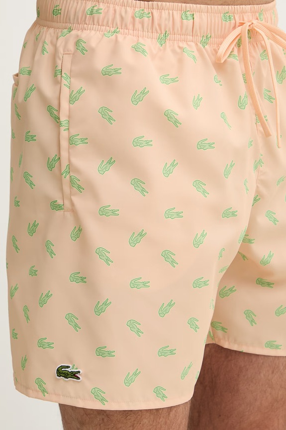 Lacoste pantaloni scurți de baie pentru bărbați portocaliu MH1851