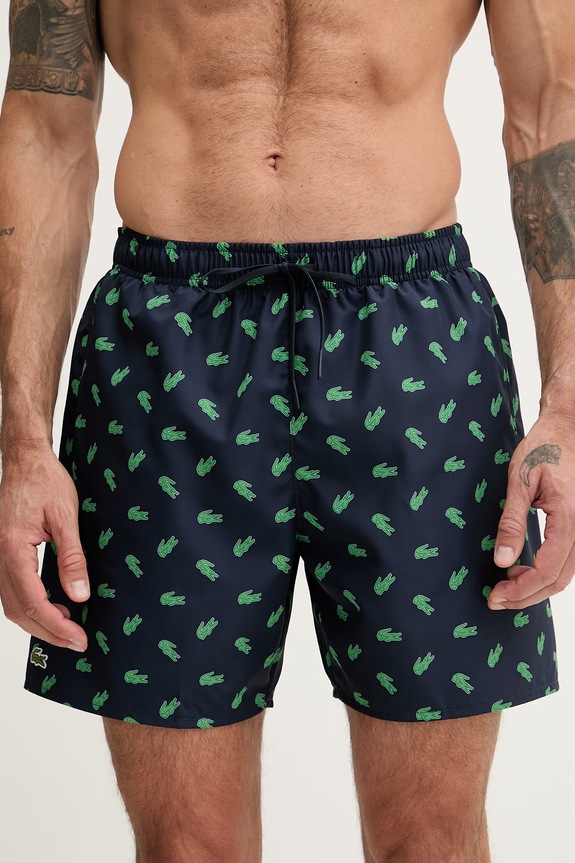 Lacoste pantaloni scurți de baie pentru bărbați MH1851 bleumarin SS26