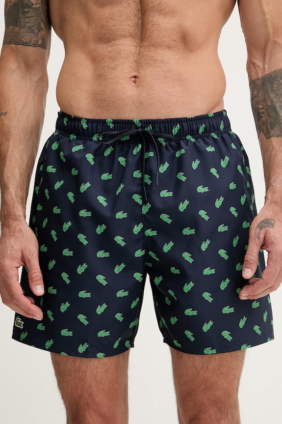 Lacoste pantaloni scurți de baie pentru bărbați MH1851 bleumarin SS26