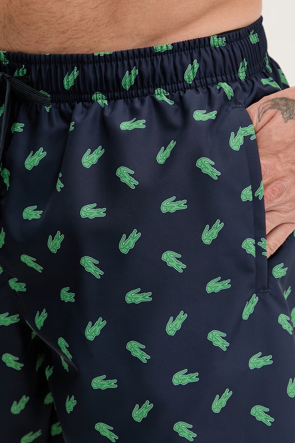 Lacoste pantaloni scurți de baie pentru bărbați bleumarin MH1851